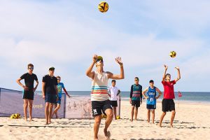 Training at Beachvolleyball Camp Sylt, Germany