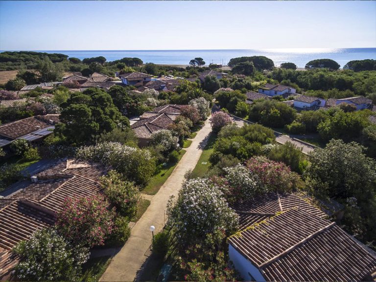 Blick von oben auf Perderper Resort